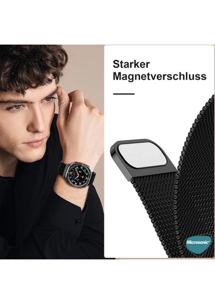 Samsung Galaxy Watch 8 Classic 46MM Milanese Loop Kordon Rose Gold