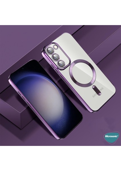 Apple iPhone 17 Kılıf Magsafe Luxury Electroplate Yeşil