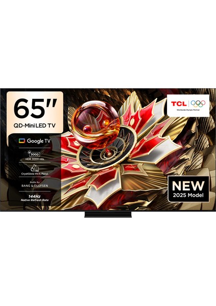 65Q7C 65" 165 Ekran Uydu Alıcılı 4K Ultra HD MiniLED Google TV