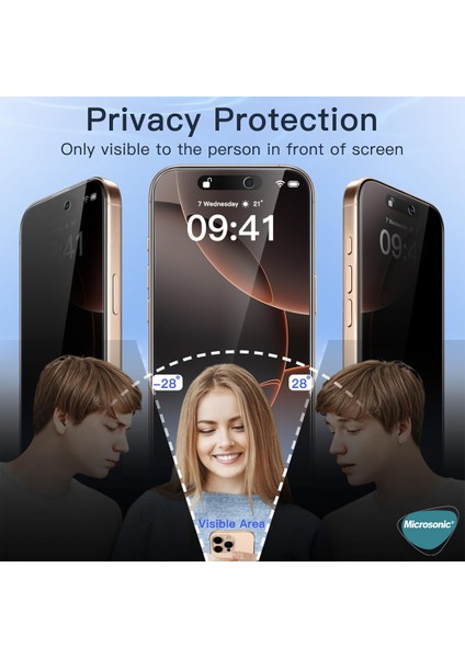 Apple iPhone 17 Pro Max Privacy 5d Gizlilik Filtreli Cam Ekran Koruyucu Siyah fiyatları