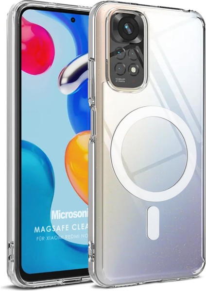 Xiaomi Redmi Note 11 Pro 5g Kılıf Magsafe Clear Sararmaz Şeffaf