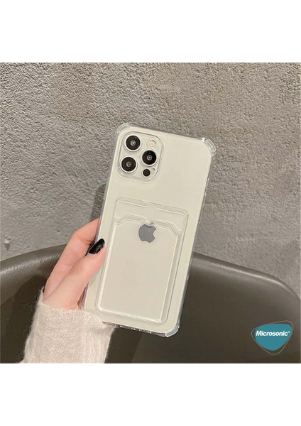 Apple iPhone 17 Pro Card Slot Shock Kılıf Şeffaf