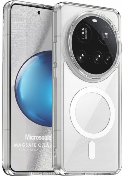 Xiaomi 15 Ultra Kılıf Magsafe Clear Sararmaz Şeffaf