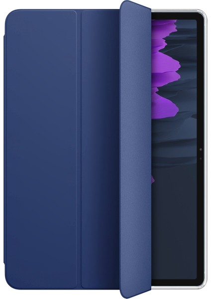 Samsung Galaxy Tab S10 Fe Kılıf Slim Translucent Back Smart Cover Lacivert fiyatları