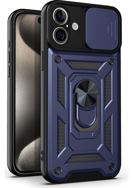 Apple iPhone 17 Kılıf Impact Resistant Lacivert