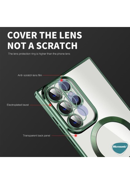 Apple iPhone 17 Pro Kılıf Magsafe Luxury Electroplate Siyah