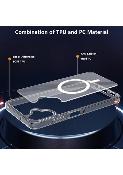 Samsung Galaxy A06 Kılıf Magsafe Clear Sararmaz Şeffaf indirimleri
