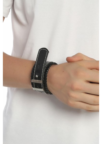 Ip ve Deri Detaylı Ayarlanabilir Beden Uniseks Bileklik Paketi modelleri