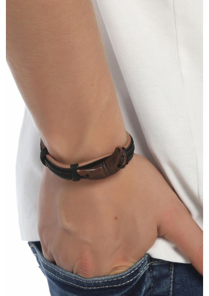 Ip ve Deri Detaylı Ayarlanabilir Beden Uniseks Bileklik Paketi fırsatları