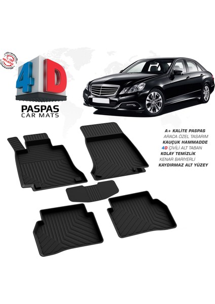 Mercedes E W212 4d Havuzlu Paspas 2009 2010 2011 2012 2013 2014 2015 2016 Model