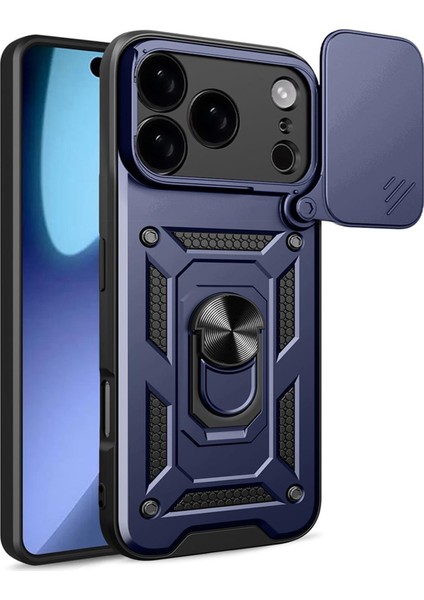 Apple iPhone 17 Pro Kılıf Impact Resistant Lacivert