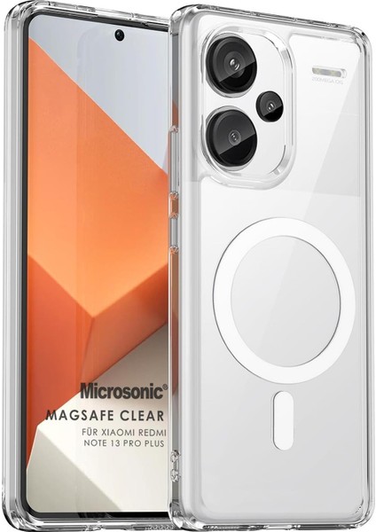 Xiaomi Redmi Note 13 Pro Plus 5g Kılıf Magsafe Clear Sararmaz Şeffaf