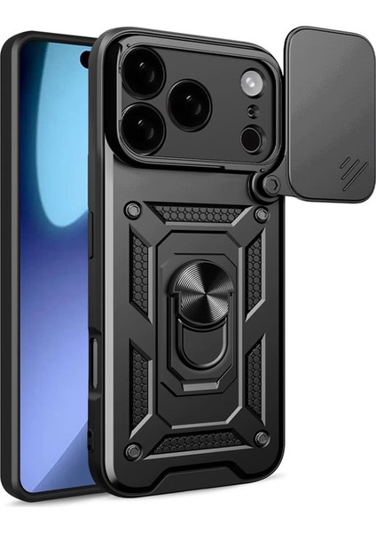 Apple iPhone 17 Pro Kılıf Impact Resistant Siyah