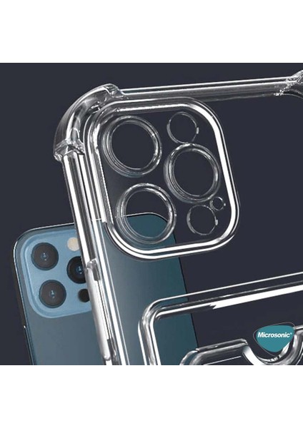 Apple iPhone 17 Pro Max Card Slot Shock Kılıf Şeffaf