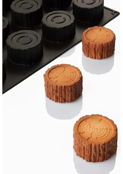 Silikon Pasta ve Kek Kalıbı PX43112 Foresta Kütük