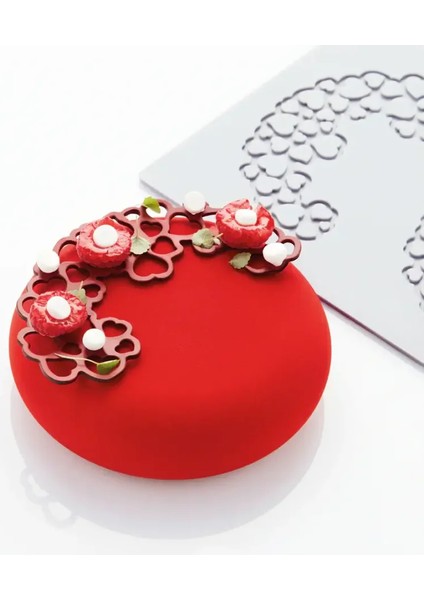 Silikon Tuil ve Dekor Kalıbı PR007 Hearts 1 Kalp