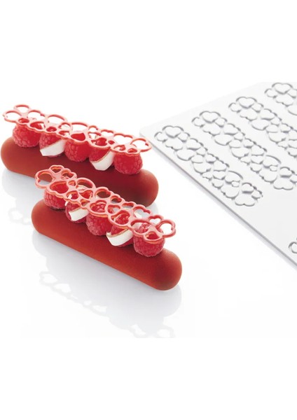Silikon Tuil ve Dekor Kalıbı PR009 Hearts 3 Kalp