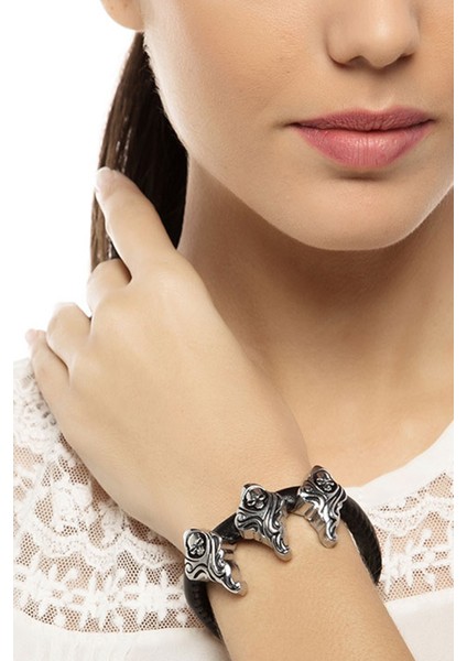 Kafatası Ruh ve Kobra Fügür Detaylı Uniseks Bileklik Paketi fırsatları