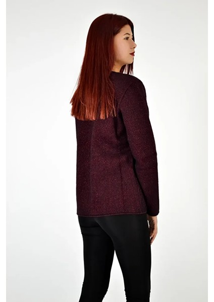 Sıfır Yaka Taş Kurdele Detaylı Triko Kazak fırsatları