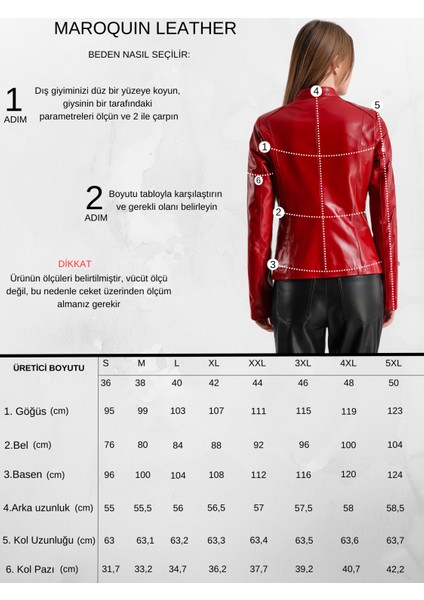 Marilyn Kadın Deri Ceket