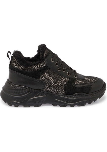 Siyah Hakiki Deri Kadın Sneaker - K24S1AY67538-A23 modelleri