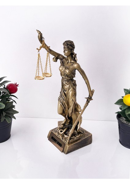 Adalet Heykeli – Gold Themis Biblo | Avukat ve Hukukçu Hediyesi Dekoratif Obje modelleri