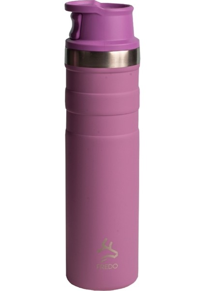 Comfort Therm Paslanmaz Çelik Lila Termos Bardak, Mug 600ML