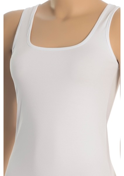 Kadın Atlet Ribana Kalın Askılı (%100 Pamuk)