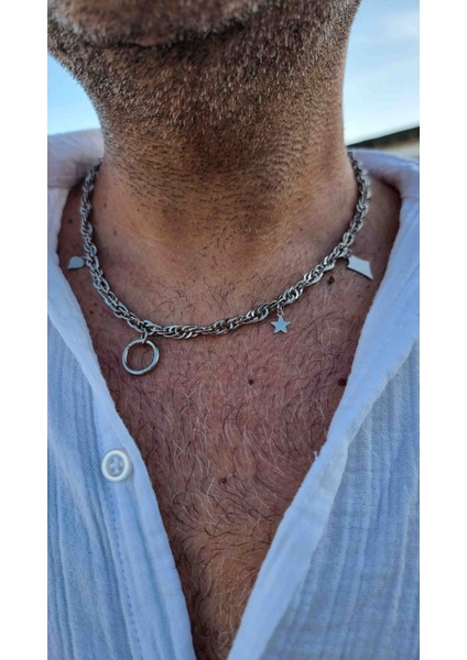 Zincirli Erkek Kolye