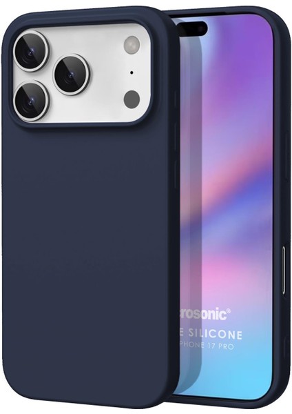 Matte Silicone Apple iPhone 17 Pro Max Kılıf Lacivert