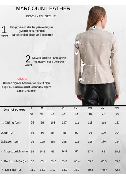 Marilyn Kadın Deri Ceket