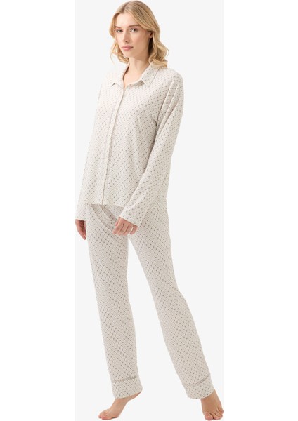 Kadın Pijama Takımı 51960 - Baskılı