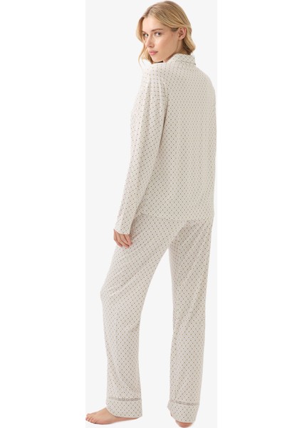 Kadın Pijama Takımı 51960 - Baskılı modelleri