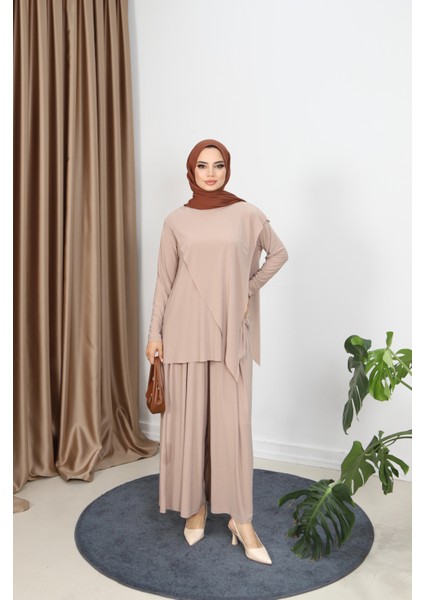 Çapraz Pantolonlu Sandy Takım