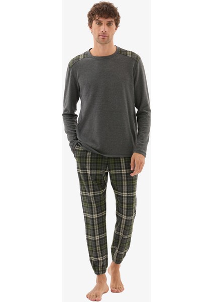 Erkek Termal Pijama Takımı 40804 - Antrasit