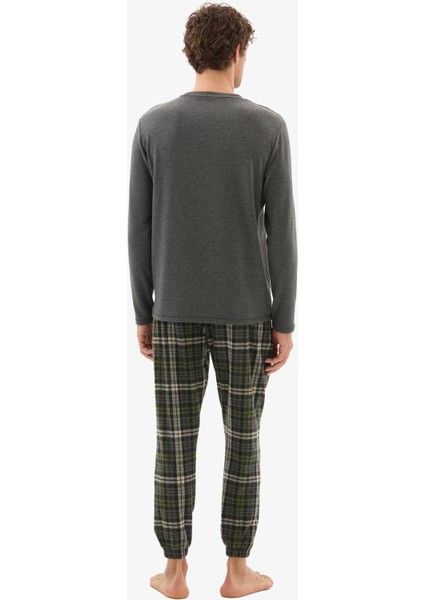 Erkek Termal Pijama Takımı 40804 - Antrasit fiyatları