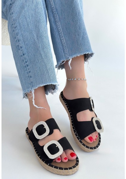 Hertas Siyah Nubuk Tokalı Terlik fiyatları