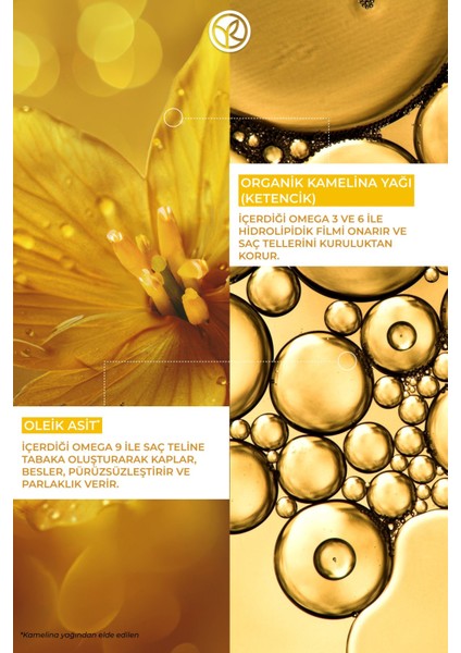 Besleyici Kamelina Bakım Yağı - Kuru ve Çok Kuru Saçlar / Nutrition - VEGAN-3142 modelleri