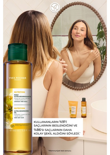 Besleyici Kamelina Bakım Yağı - Kuru ve Çok Kuru Saçlar / Nutrition - VEGAN-3142 fırsatları