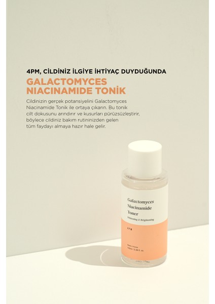 Ton Eşitleyici Tonik, Gözenek Sıkılaştıran Destek, Cilt Canlandırıcı - Galactomyces Niacinamide - 100ML