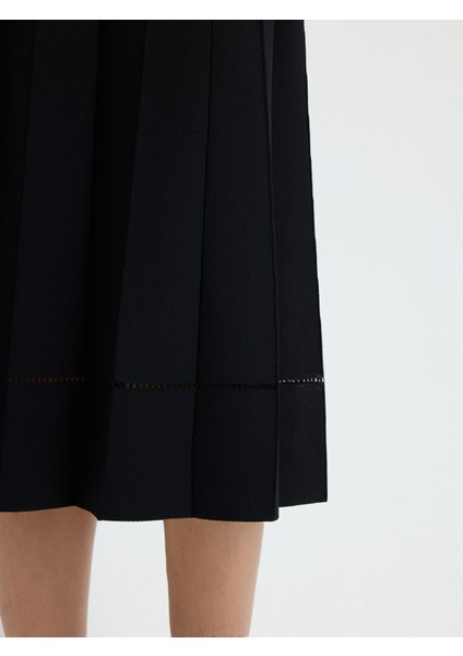 Piliseli Triko Etek Siyah 12744375001 fırsatları