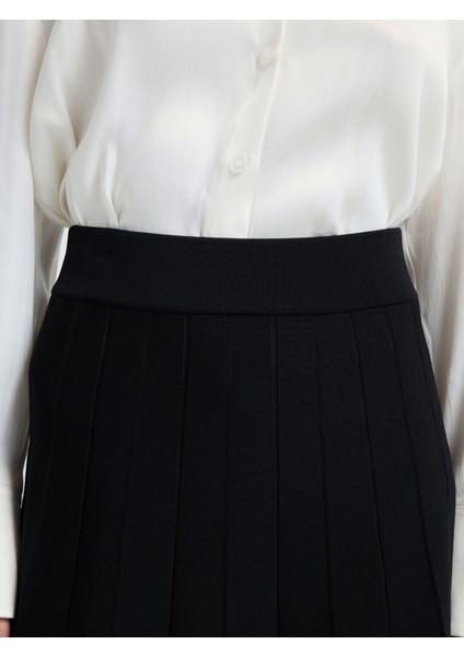 Piliseli Triko Etek Siyah 12744375001 indirimleri