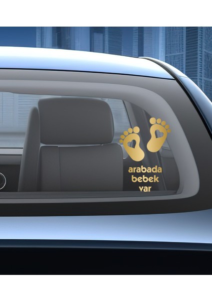 Arabada Bebek Var Oto Araba Sticker 02502 fiyatları