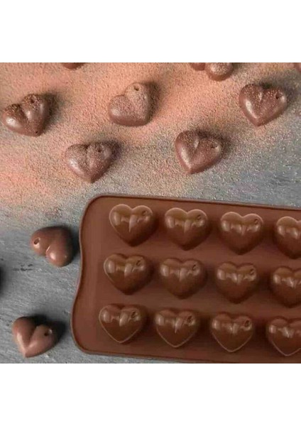 Çikolata Kalıbı Silikon - Kalp modelleri