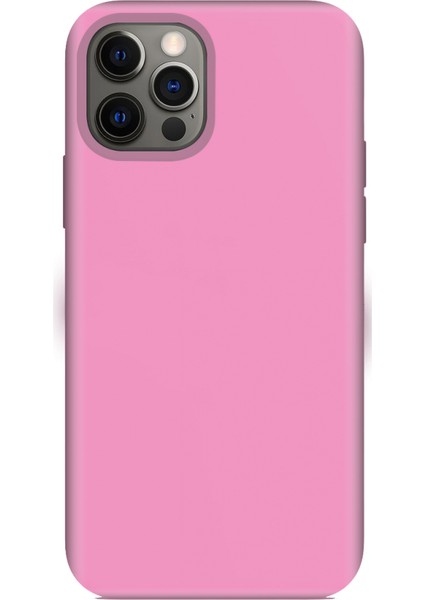 Apple iPhone 12 Pro Max 6.7'' İnce Mat Silikon Kılıf Pembe fiyatları