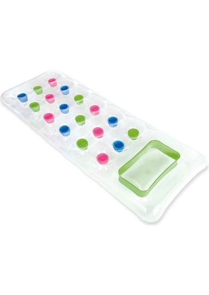 Şeffaf 59894 Pencereli Bardaklı Yatak 188 cm Yeşil 1 Adet