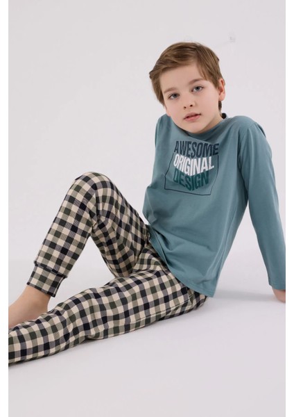 Uzun Kol Erkek Çocuk Pijama Takım 3510 fiyatları