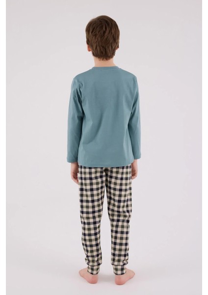 Uzun Kol Erkek Çocuk Pijama Takım 3510 modelleri