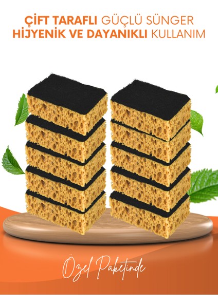 8 Adet Lifli Düz Bulaşık Süngeri – Özel Dokulu, Dayanıklı Geniş Gözenekli Mutfak Süngeri Seti fırsatları