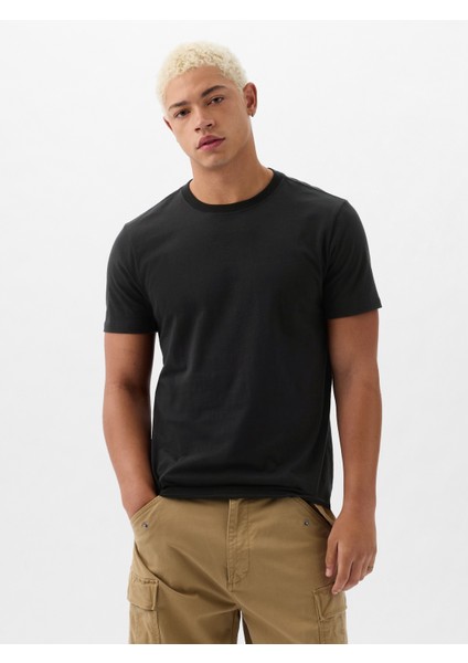 Erkek Siyah Everyday Soft T-Shirt
